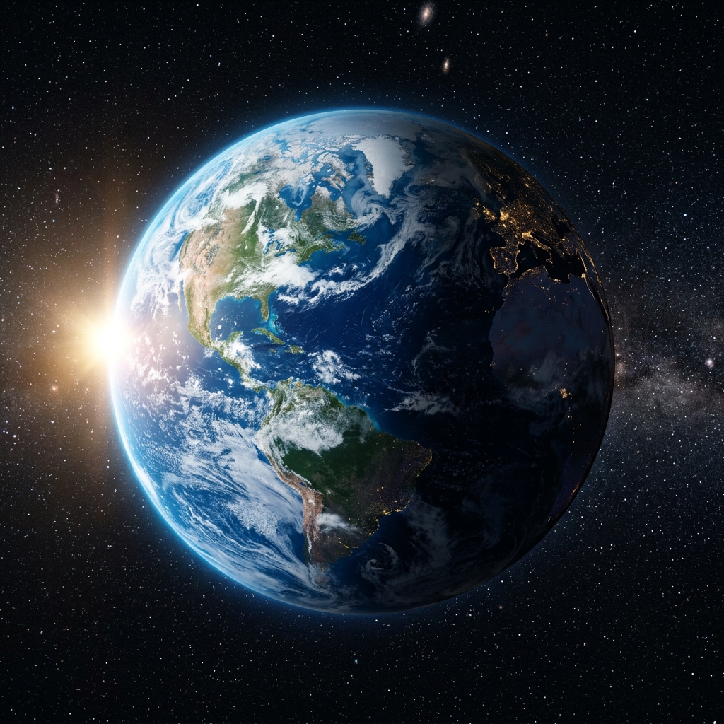 Terra vista do espaço